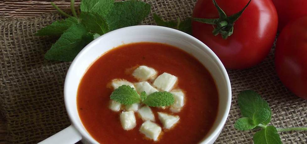 Zupa krem pomidorowy z mozzarellą (autor: konczi ...
