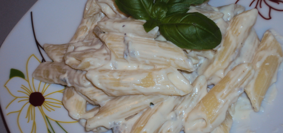 Makaron z serem gorgonzola i serkami topionymi (autor: mama ...