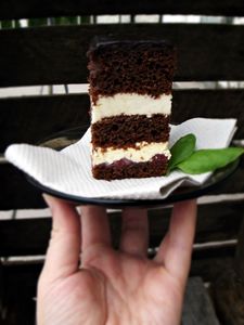 Ciasto czekoladowe podwójnie kremowe