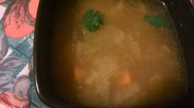 Przepis  zupa kapuściana na rosole przepis