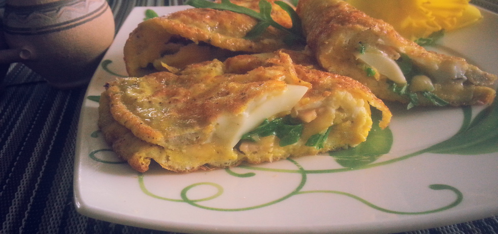 Podwójnie jajeczny omlet z rukolą (autor: mileneczka5 ...