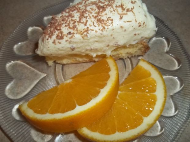 Przepis  ciasto budyniowe z pomarańczą przepis