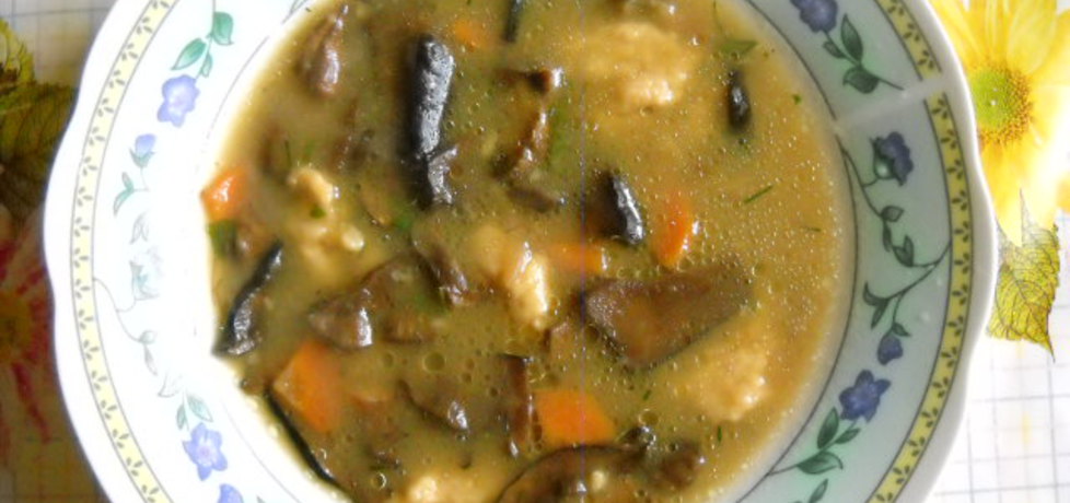 Pyszna zupa grzybowa z kluskami kładzionymi (autor: patrycja33 ...