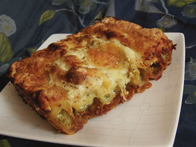 Cannelloni zapiekane z kalafiorem i brokułem
