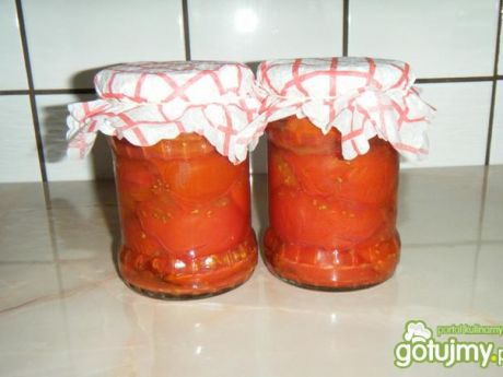 Przepis  pomidory w słoikach przepis