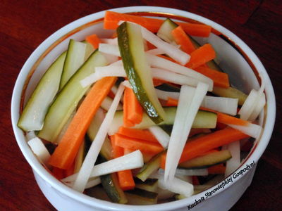 Warzywa marynowane w occie ryżowym