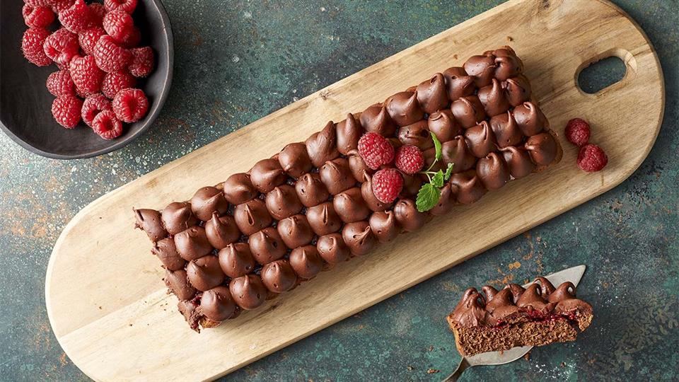 Przepis na tartę czekoladowo-malinową