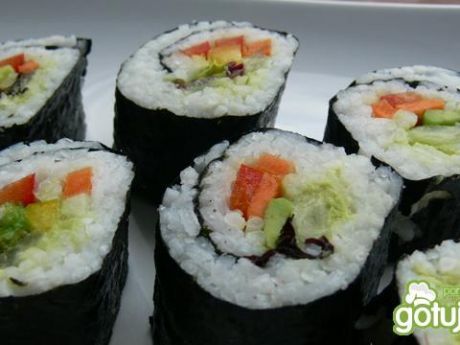 Przepis  wegańskie sushi na bogato przepis