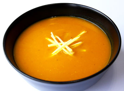 Dietetyczna zupa z dyni i imbiru