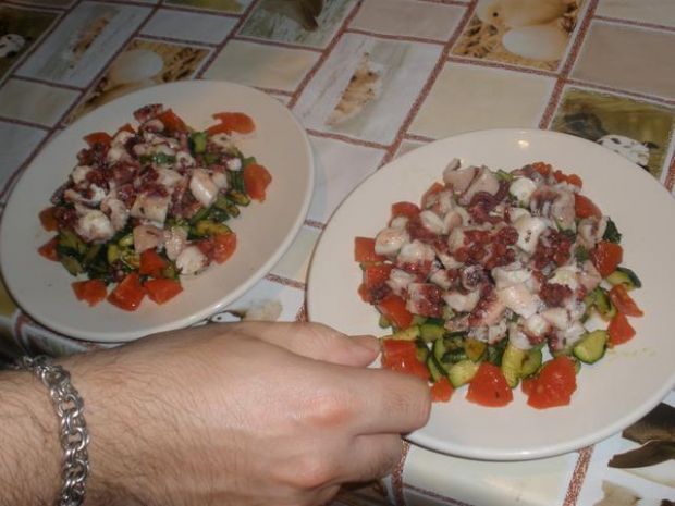 Przepis  salatka z osmiornicy fioletowej przepis