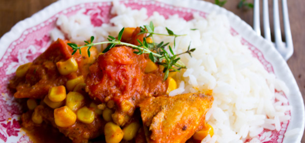 Curry z kurczaka z dodatkiem ryżu (autor: katarzyna41 ...