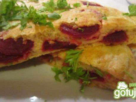Przepis  omlet gryczany z burakami przepis