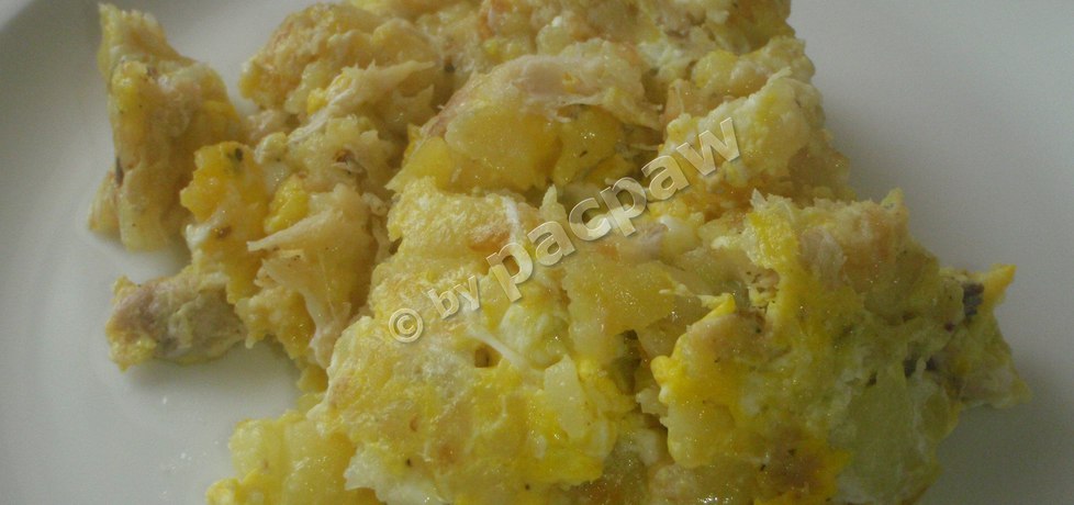 Ziemniaczki smażone z jajkami i makrelą (autor: pacpaw ...