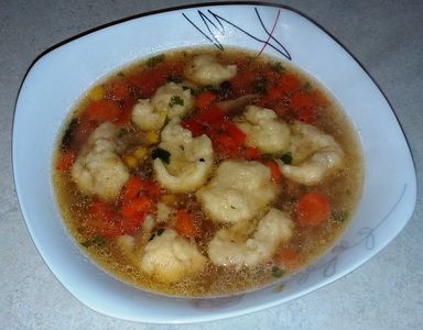 Zupa z kaczki z soczewicą i kluskami