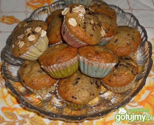 Przepis  miniaturowe muffinki bananowe przepis