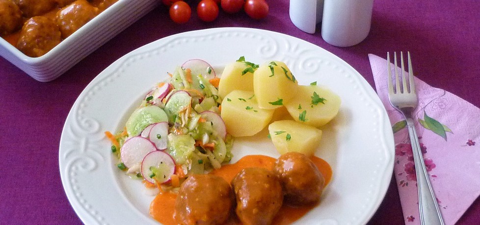 Klopsy z warzywami w sosie pomidorowym (autor: renatazet ...