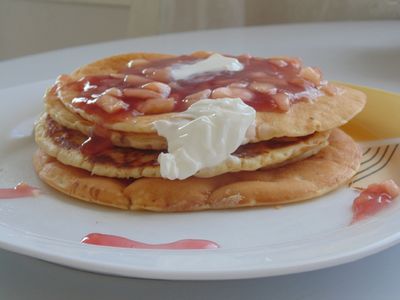 Pancakes z kislem herbacianym