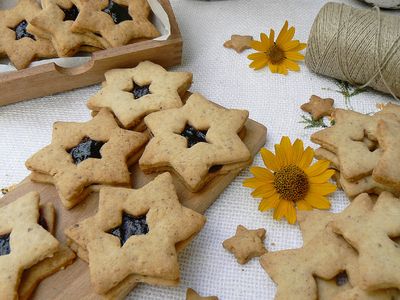 Migdałowo orzechowe ciasteczka pod gwiazdami