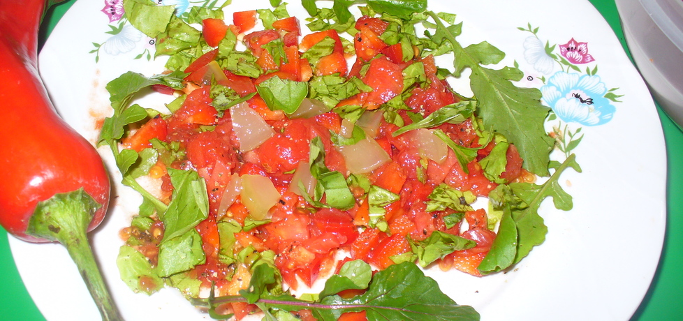Sałatka z papryki i pomidorów (autor: jagoda5913)