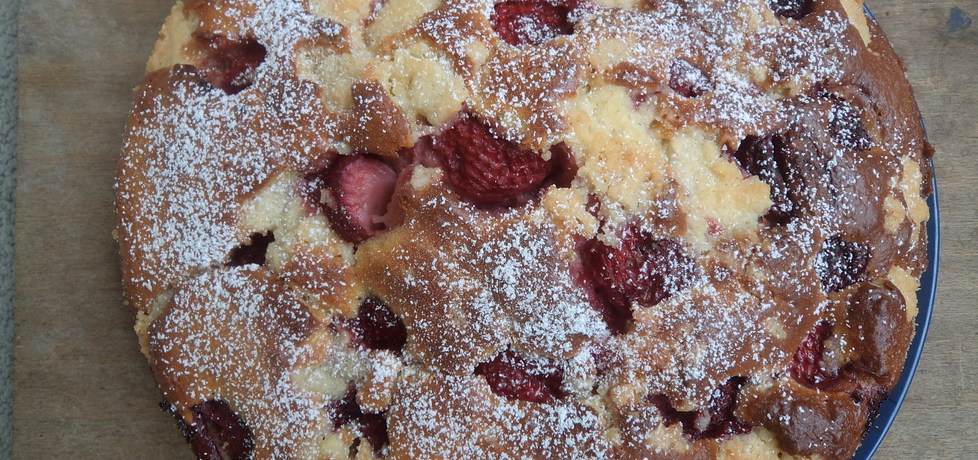 Ciasto na maślance z truskawkami i kruszonką :) (autor: norweska20 ...