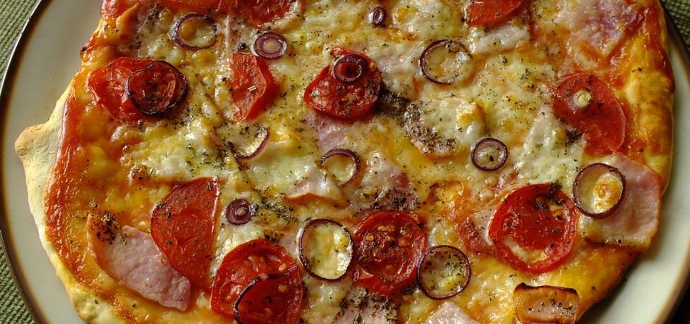 Pizza z pomidorami i i mozarellą (autor: mysiunia)