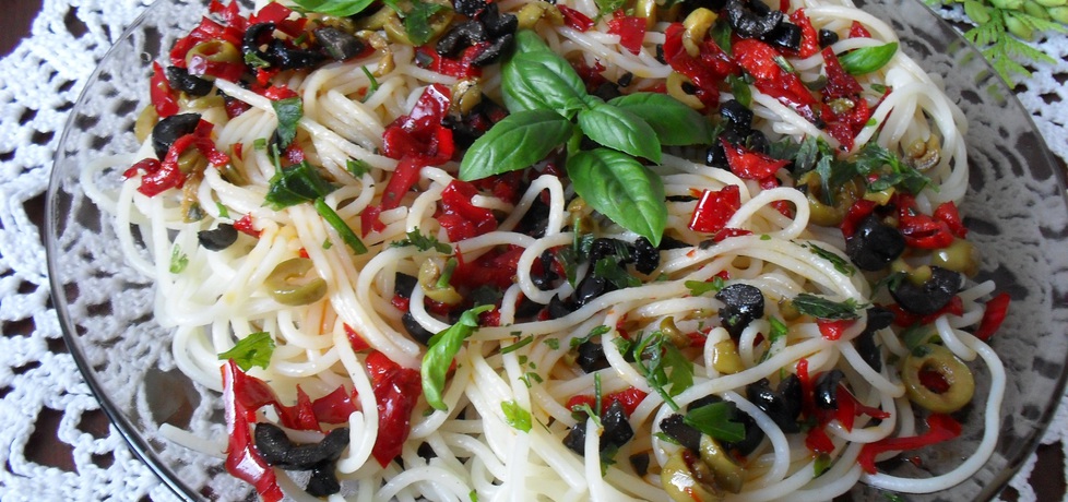 Spaghetti z oliwkami (autor: urszula-swieca)