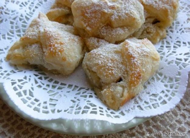 Paczuszki francuskie z czekoladą i bananami