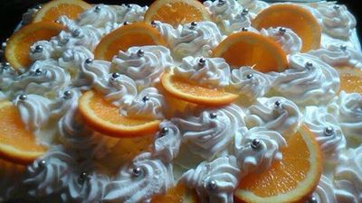 Lekki tort pomarańczowy
