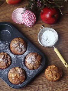 Muffinki z sokiem jabłkowym