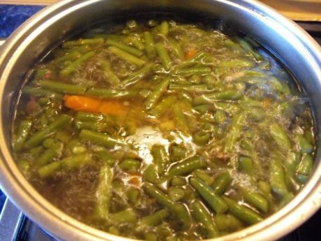 Przepis  zupa z zielonej fasolki na kwaśno przepis