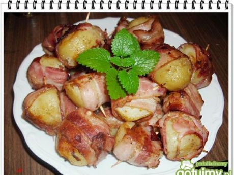Przepis  grilowane ziemniaki z boczkiem eli przepis