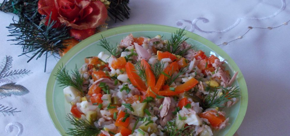 Sałatka z ryżu i tuńczyka. (autor: bernadeta1)