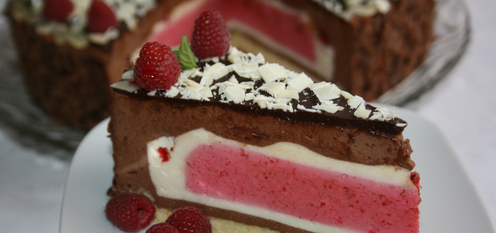 Czekoladowe ciasto z malinami (autor: skotka)