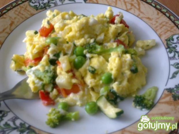 Przepis  jajecznica z warzywami przepis