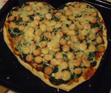 Walentynkowa pizza