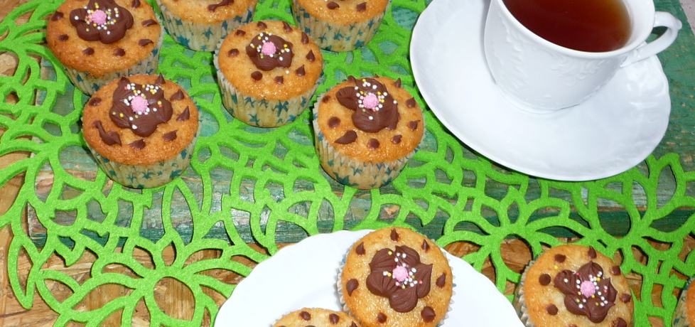 Kokosowe muffiny z kremem czekoladowym (autor: aannkaa82 ...