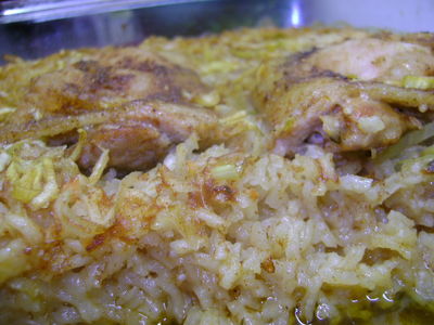 Kurczak zapiekany w ryżu