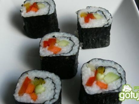 Przepis  wegańskie łagodne sushi przepis
