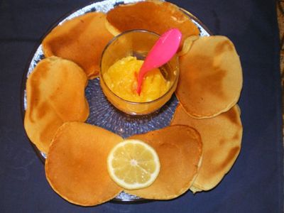 Pancakes with lemon curd (cytrynowe pancakes)