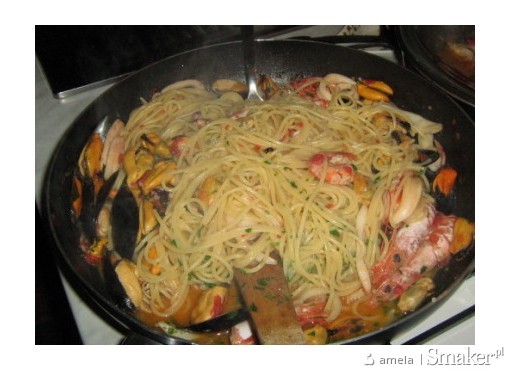 Spaghetti z frutti di mare