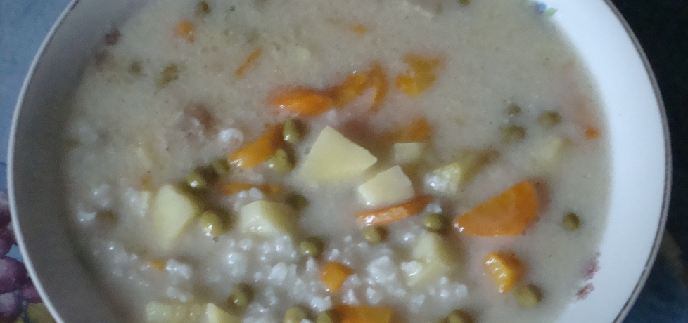 Zupa z ryżem i groszkiem konserwowym (autor: marenka ...