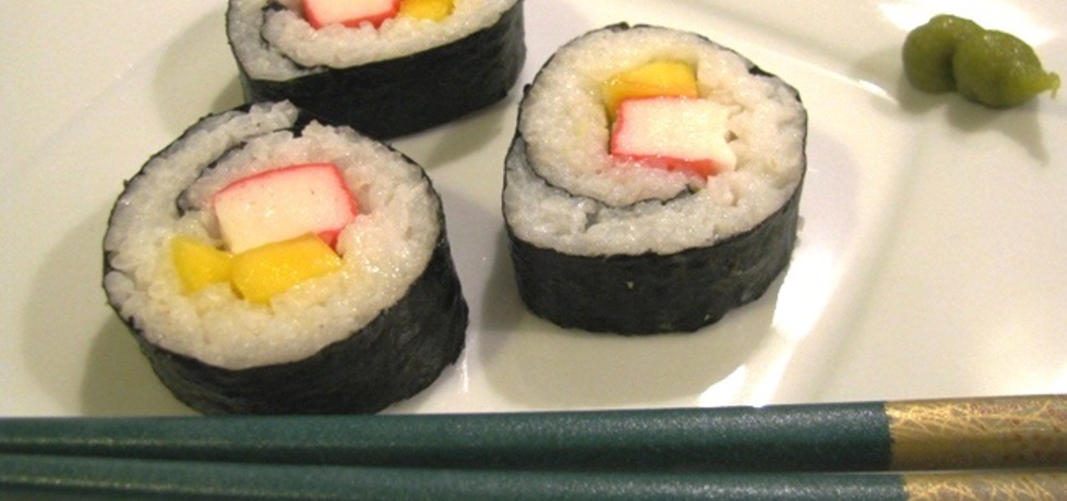 Sushi maki z karbem i mango (autor: panimisiowa ...