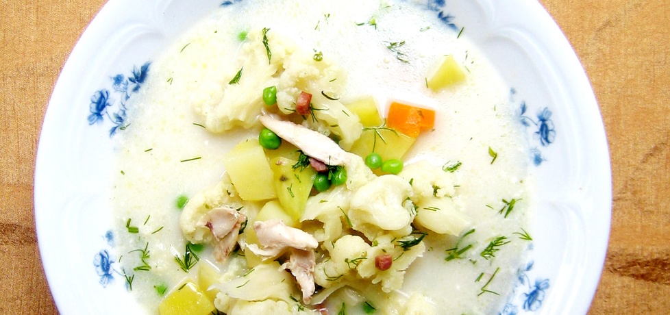 Zupa warzywna z podsmażoną szynką i koperkiem (autor: brioszka ...
