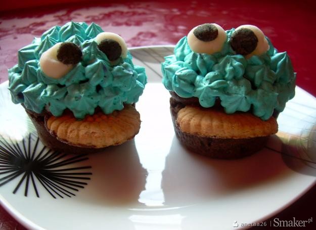 Muffinki ciasteczkowy potwor :)