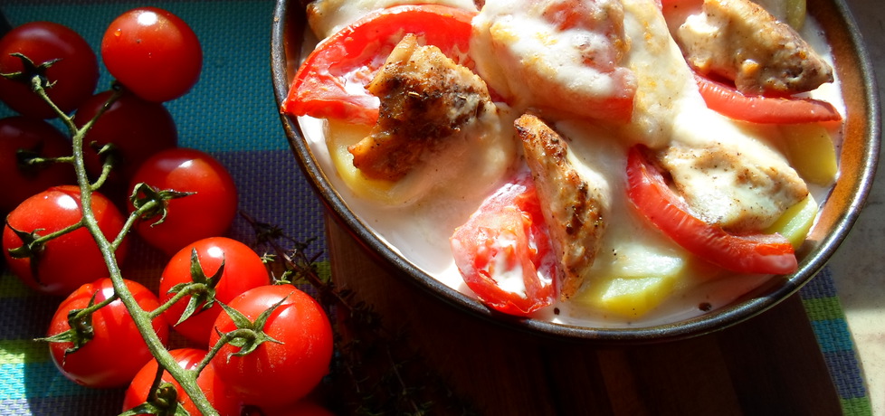 Kurczak zapiekany mozarella i pomidorami (autor: dwa-pokoje