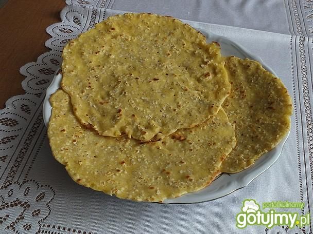 Przepis  tortilla jęczmienno  kukurydziana przepis