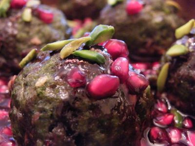 Pulpety z pistacjami i granatem (kufteh