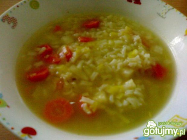 Zupy: zupa porowa z ryżem