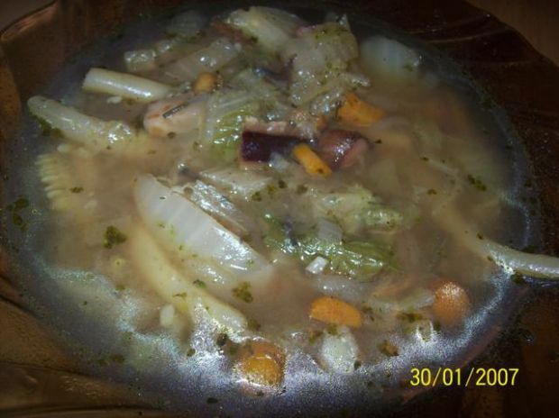 Przepis  zupa kapuściana z pekińskiej przepis
