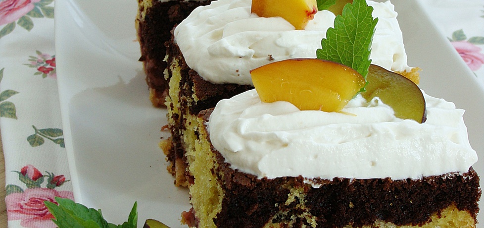 Ciasto śliwkowo-brzoskwiniowe (autor: 2milutka)